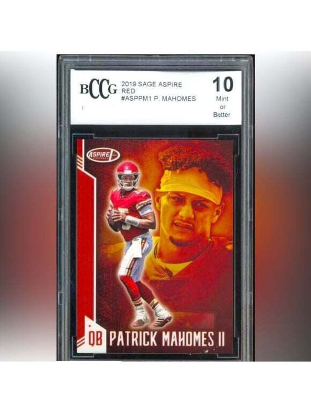 2019 SAGE Aspire Red Patrick Mahomes II Kansas City Chiefs BCCG 10
